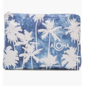 💗NWT Aloha Collection Mid Coco Palms Water Resistant Splash Proof Zip Pouch